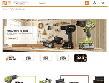 Tablet Screenshot of homedepot.com