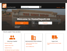 Tablet Screenshot of homedepotlink.homedepot.com