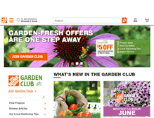 Tablet Screenshot of gardenclub.homedepot.com